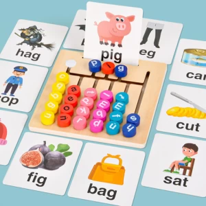 Montessori board game letter maze walking matching childrens wooden educational toys Alphabet Maze Early Educational Toys