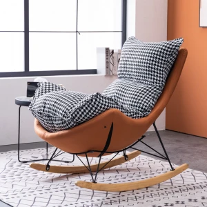Multi-Colored Fabric Comfortable Living Room Sofa Breathable Leisure Rocking Chair