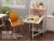 Import Multi-function Space Saver DIY Natural Wooden Folding Table Computer Desk Simply Desktop Study Laptop With Bookshelf from China