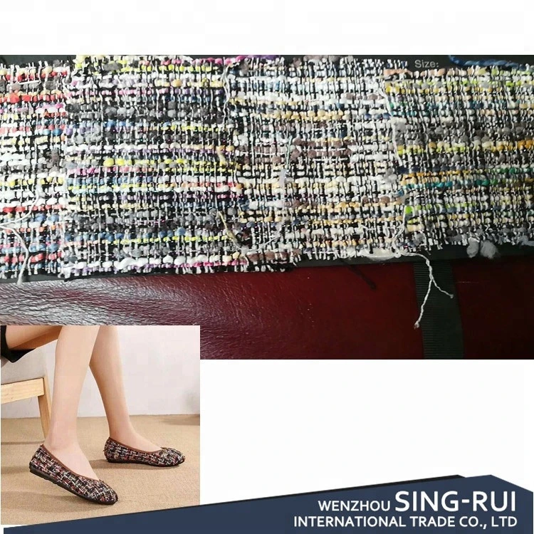 Multicolor Yarn Dyed Knit Fabric China Clothing Tweed Fabric knitting polyester wool fabric