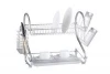 Multifunctional 2 Tiers Kitchen Stainless Steel Dish Rack