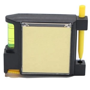 Multifunctional Tape Measure Including Level Note Pad And Pen