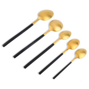 MY1005 Knife Fork Spoon 304 Dinnerware Sets Luxury Stainless Steel Cutlery Set Gold Plated Dinnerware Sets