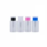 Nail salon special press pump cylinder plastic nail polish remover bottle 150ml