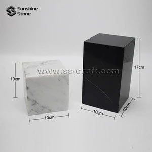 Natural White Marble Stone Decorative Art Couple Bookends For Book Accessory