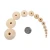Natural Wood Beads Round Ball Wooden Loose Beads Unfinished Wood Spacer Beads for DIY Jewelry Making