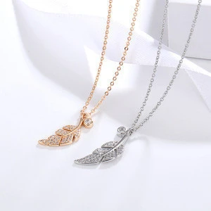 necklace women&#39;s fashion fresh forest apricot leaf niche leaf clavicle chain