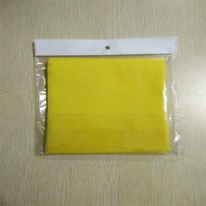 Needle punched nonwoven super absorbent household cleaning cloth