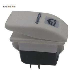 NEKEKE 1-Liht 3 Pins ON-OFF Waterproof Electrical Switch With 2 Lens