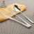 Import New arrival elegant 304 stainless steel knife fork spoon set stainless steel flatware set cutlery set for hotels and restaurants from China