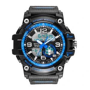 New Arrival Multifunction Analog Digital Luminous Sports Mens Military Watch With Compass