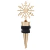 New arrivals christmas snowflake home bar accessory decoration decor wine bottle stoppers