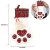 Import New creative christmas decorations supplies blue red fireplace dog paw pet christmas stocking from China