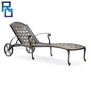 New Design Cast Aluminum Garden Outdoor Furniture Beach Chair/Lounger/Sun Bed/Chaise Lounge