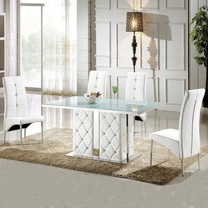 new design dining room furniture tempered glass table GD002
