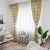Import New Design Nordic Wave Printed Curtains Living Room Bedroom Bay Window Shading Blackout Yellow Curtain Fabric from China