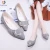 Import New design pointy toe with buckle woman flat shoes shoes officer ballerina shoes ballet slip on from China