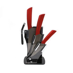 New food grade 5pcs Complete titanium coating kitchen knife set With Long-term Technical Support