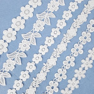 New French white milk silk water - soluble embroidery dress accessories