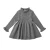 Import new girls skirt wooden ear children dress baby skirt half-high collar long-sleeved sweater skirt from China