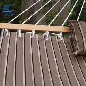 New Outdoor Swing Quilted Double Bar Pillow Hammock