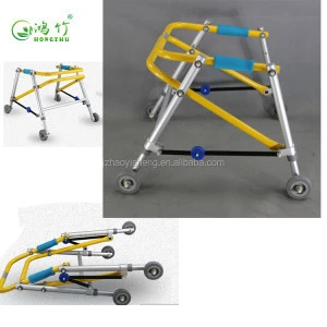 new product Aluminum children rollator walker for learning walking