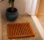 Import New Style 100%Natural Bamboo Bath Mat non slip Bathroom Floor Shower Mat from China
