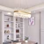 Import New Style Family Living Room Round K9 Crystal Pendant Lights Indoor Hanging Lamp Lighting from China