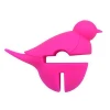 New style high quality bird shaped silicone pot clip,spoon roost