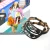 Import New Style Punk Unisex customized Evil Eye pendant wristband fashion Mens charm rope Leather handmade Bracelet from China