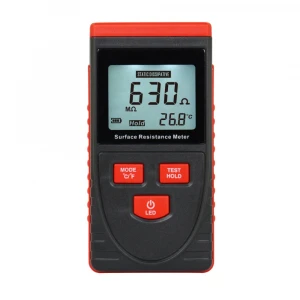 newest high quality digital surface resistance meter,surface resistance tester with LCD display