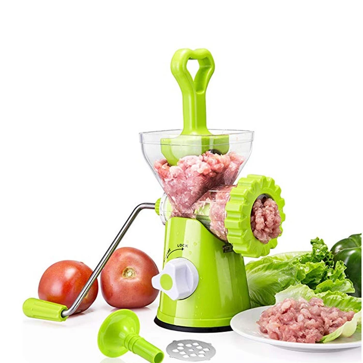 Newest Manual Meat Mincer , Easy to clean Hand manual sausage filling machine meat grinder