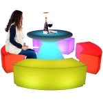 Nightclub event pub wedding party bar table furniture/outdoor bar table/plastic led cocktail table