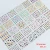 Import NL05 Gold blocking 3d nail art sticker  30 sheets/set nail decal sticker wholesale nails sticker for nail tips decoration from China