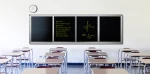 No chalk One key clear classroom electronic blackboard whiteboard