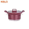 non stick cookware sets marble coating cookware non stick ceramic cookware kitchenware cooking pots and pans Manufacturers