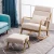 Import Nordic Contemporary Style Design Lazy Single Relax Nap Bentwood Rocking Recliner Pouffe Chair with Ottoman from China