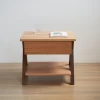 Nordic solid wood red oak bedside table simple bedroom bedside table small storage cabinet