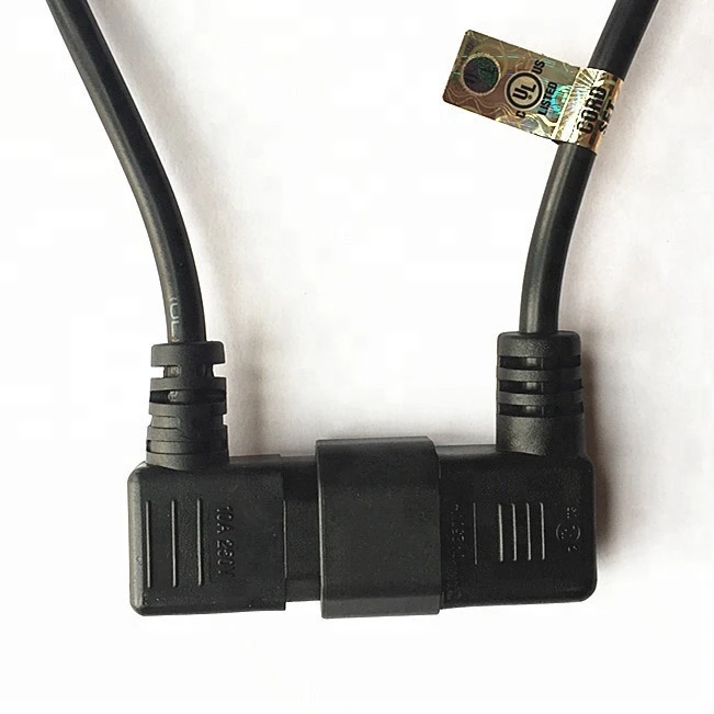 North America SVT C14 to C13 right angle extension power cords