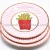 Import Oem Custom Print Elegant Eco Dinner Pink And Gold Dot Paper Plate from China