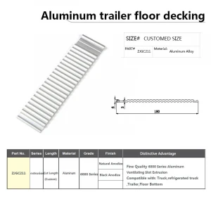 OEM high quality aluminum floor decking for trailer aluminum profile supplier customize profile aluminium extrusion