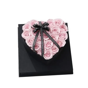 OEM Luxury Valentine Day Gift Rose Preserved Flower Box Everlasting Eternal Rose Gift Box