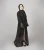 Import OEM New Arrival Muslim Kimono Abaya Free Size Islamic Clothing Black Lace Front Open Dubai Abaya from China