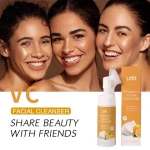OEM Ovilz Hyaluronic Acid Skin Care Foaming Face Wash Makeup Remover Foam Cleansing Facial Cleanser Mousse