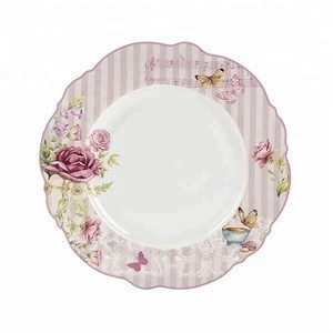 OEM supply hot sale fine porcelain royal country wedding dinnerware sets