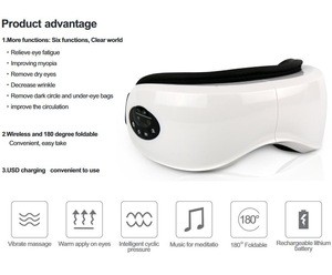 OEM Wireless handheld Air Compression Vibration Eye Massager for sales