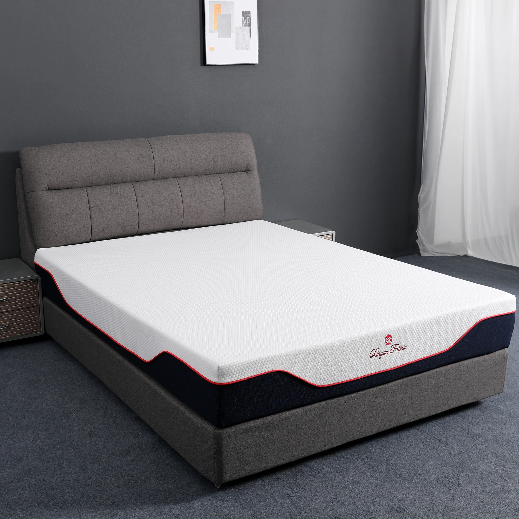 OEM/ODM Polyester Air Knitted Jacquard Quilted Mattress Cover