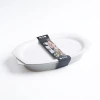 ONE-MORE Durable China Oval Bowls with Plate Series