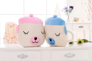 Other creative teacups cuddle pillow couple pillow cute plush toys creative birthday gift