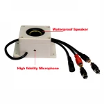 Outdoor CCTV security monitor full frequency Microphone & Speaker all in one waterproof